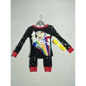 Disney Mickey Mouse Astronaut Pajama Set 3T Black Rainbow NWT w/ Socks